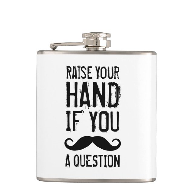 Raise Your Hand Hip Flask (Front)