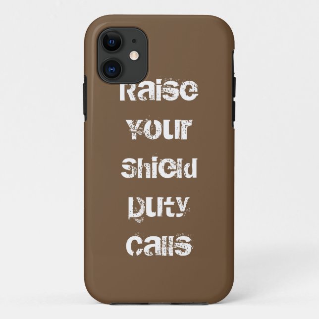 Raise Your Shield Case-Mate iPhone Case (Back)