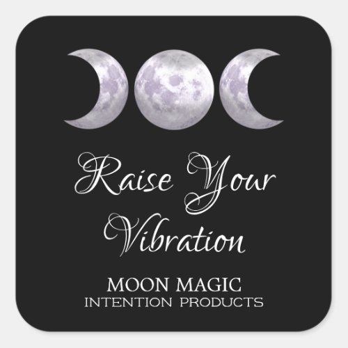 Raise Your Vibration Intention Candle Label