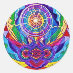 "Raise Your Vibration" Round Stickers
