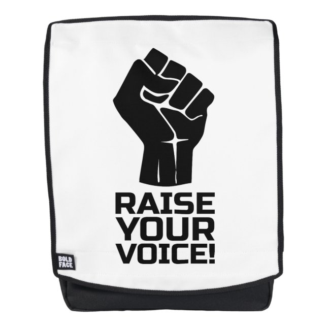 Raise Your Voice 1 B Backpack (Front)