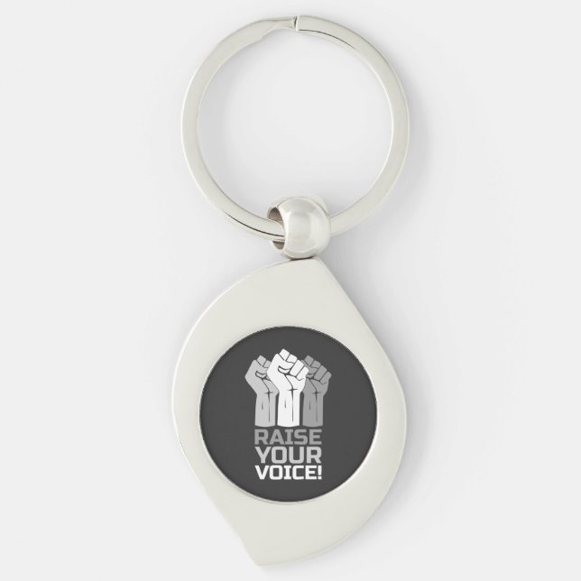 Raise Your Voice 3 Keychain (Front)