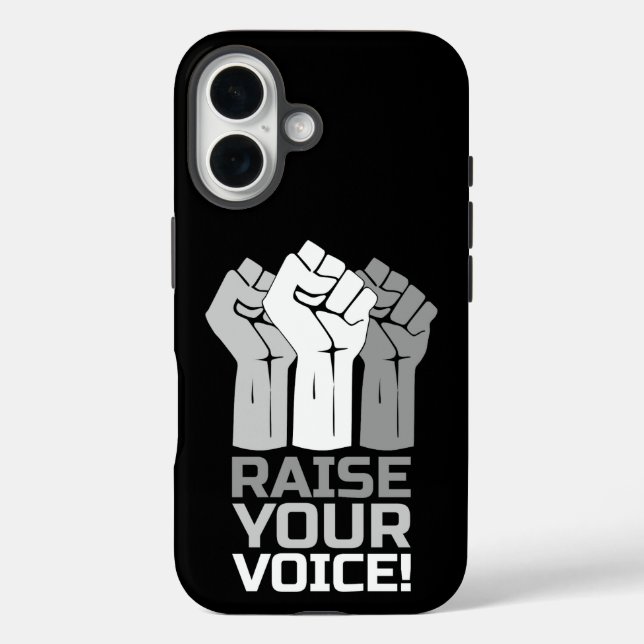 Raise Your Voice 3 W Case-Mate iPhone Case (Back)