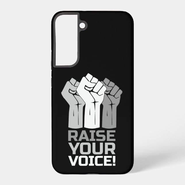 Raise Your Voice 3 W Samsung Galaxy Case (Back)