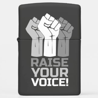 Raise Your Voice 3 W Zippo Lighter