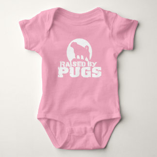 RAISED By PUGS  Baby Bodysuit