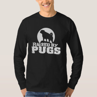 RAISED BY PUGS Longsleeve Dark Shirt