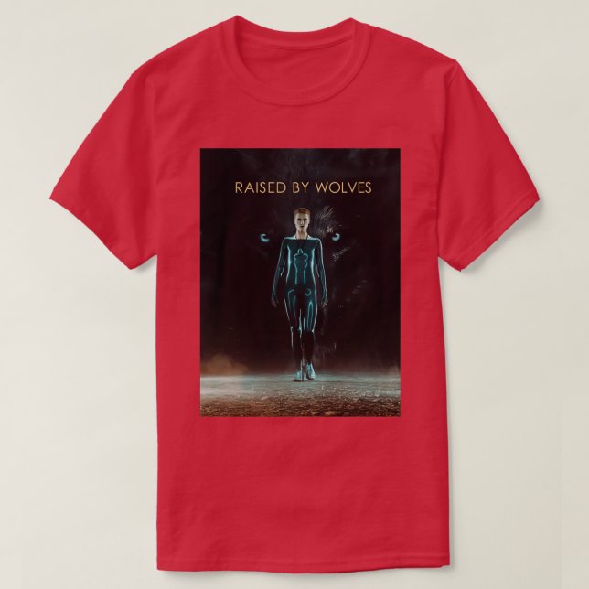 Raised By Wolves Mother  T-Shirt (Design Front)