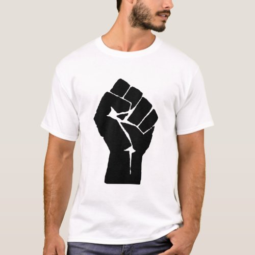 Raised Clenched Fist T_Shirt