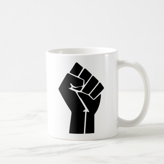 Raised Fist / Black Power Symbol Coffee Mug (Right)