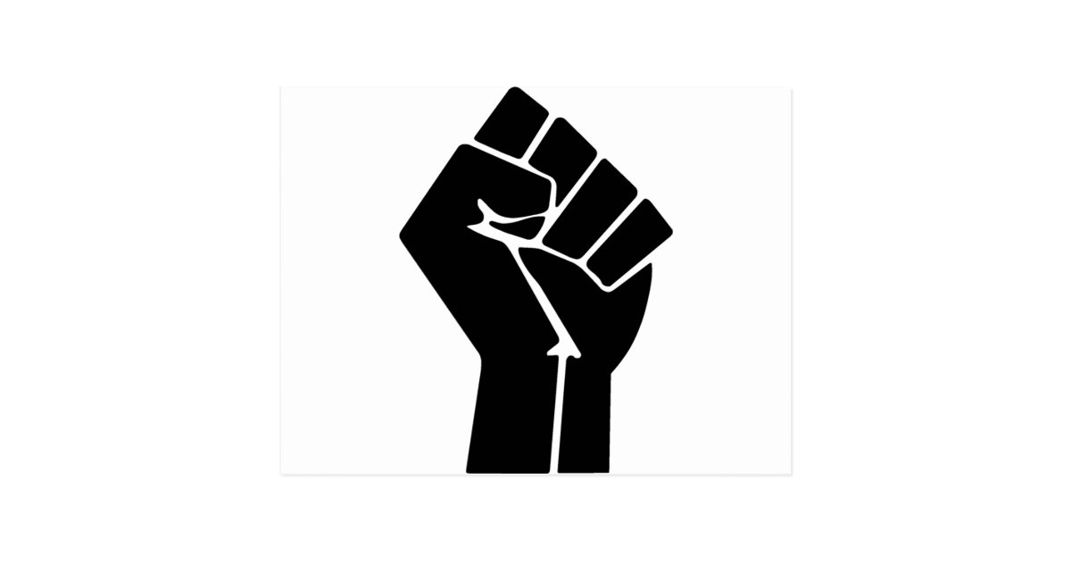 Raised Fist / Black Power Symbol Postcard