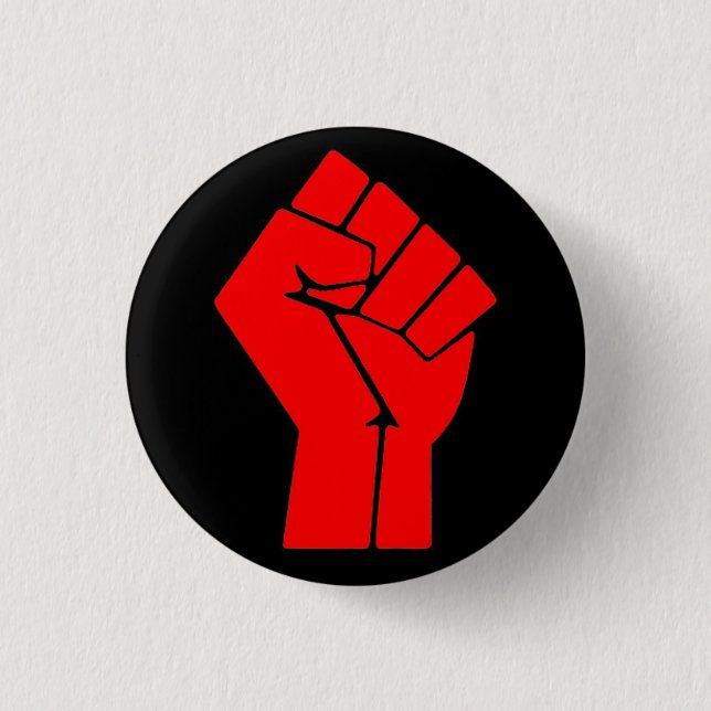 Raised Fist Button (Front)