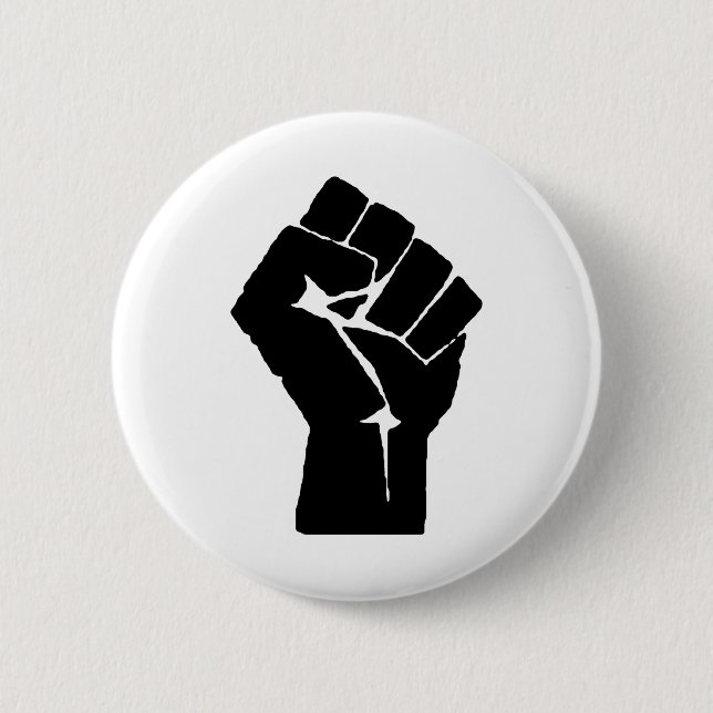 Raised Fist Button (Front)