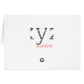 Raised Fist Holding Pencil Cards (Back Horizontal)
