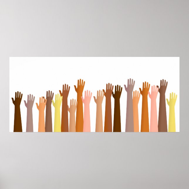 Raised Hands Poster (Front)