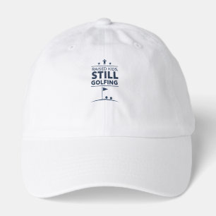 Raised Kids Still Golfing Modern Golf Humor Hat