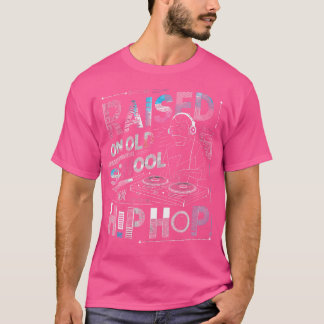 Raised On Old School Graffiti Rap Hip Hop Tshirt C