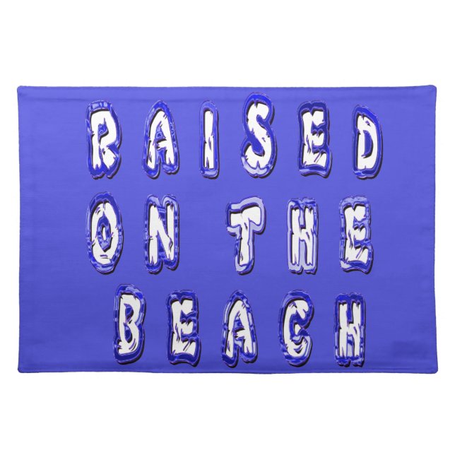  Raised on the Beach: A Nautical Design Cloth Placemat (Front)