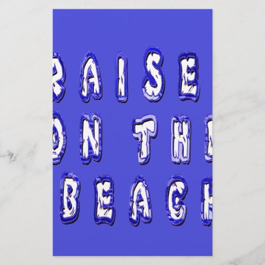 Raised on the beach: Serene Beach Life Memories (Front)