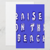 Raised on the beach: Serene Beach Life Memories (Front/Back)
