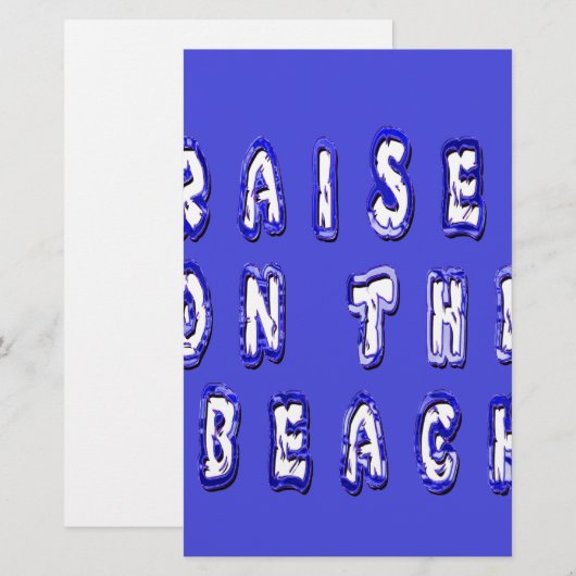 Raised on the beach: Serene Beach Life Memories (Front/Back)