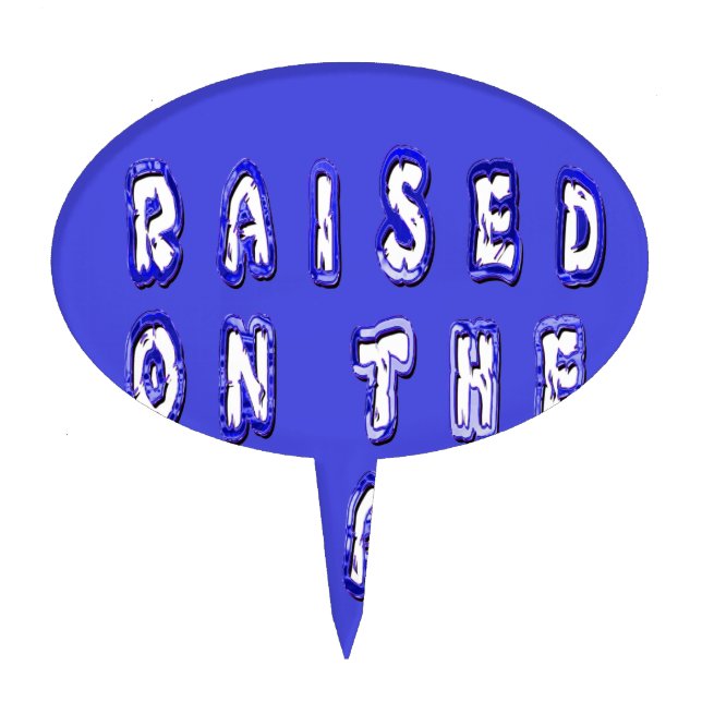 Raised on the beach: Serene Beach Life Memories Cake Topper (Front)