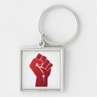 Raised Red Gradient Fist Keychain