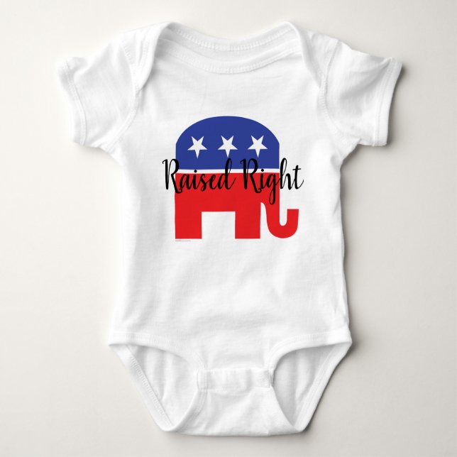 Raised Right Baby Bodysuit (Front)