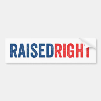 Raised Right Bumper Sticker