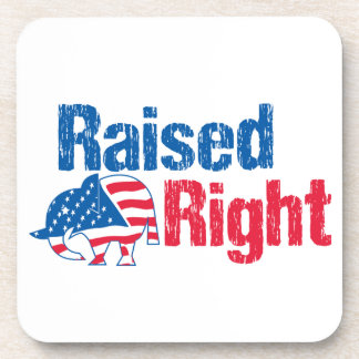 Raised Right - Republican Beverage Coaster