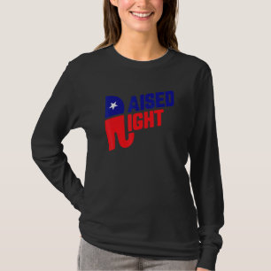 Raised Right Republican Elephant Southern Republic T-Shirt