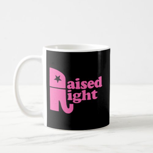 Raised Right Republican Elephant Style Distressed Coffee Mug