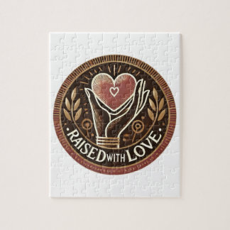 Raised with Love Logo Puzzle
