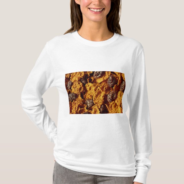 Raisin and bran cereal Photo T-Shirt (Front)