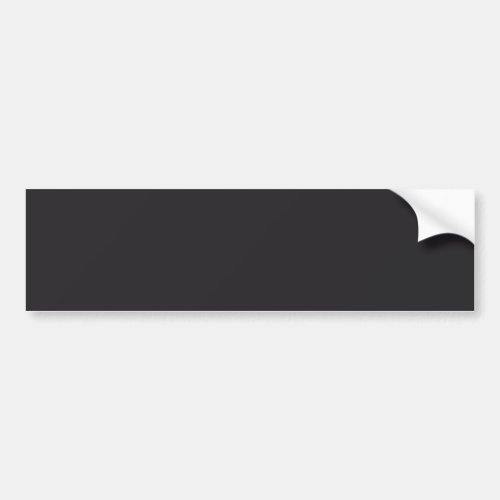 Raisin Black Solid Color Bumper Sticker