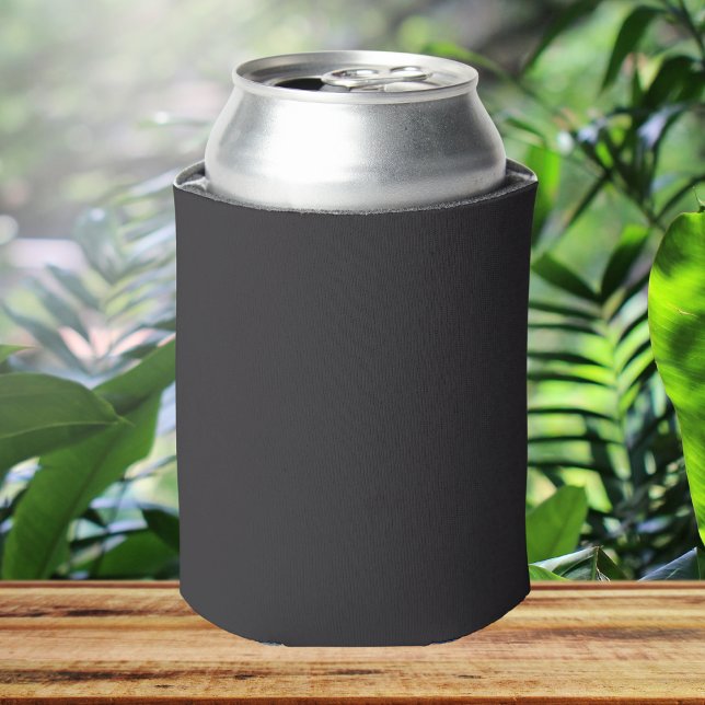 Raisin Black Solid Color Can Cooler (Creator Uploaded)