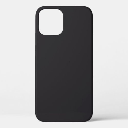 Raisin Black Solid Color iPhone 12 Case