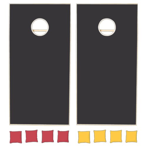 Raisin Black Solid Color Cornhole Set