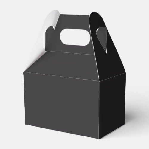 Raisin Black Solid Color Favor Boxes