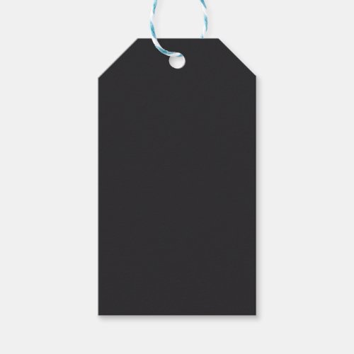 Raisin Black Solid Color Gift Tags