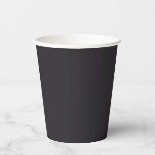 Raisin Black Solid Color Paper Cups