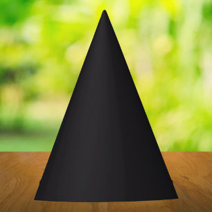 Raisin Black Solid Color Party Hat