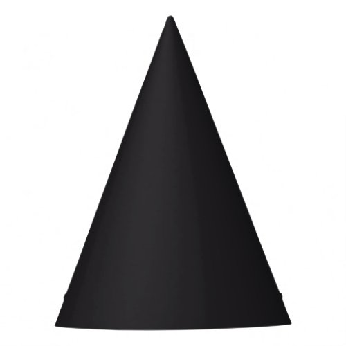 Raisin Black Solid Color Party Hat