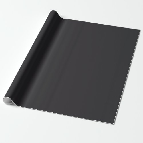 Raisin Black Solid Color Wrapping Paper