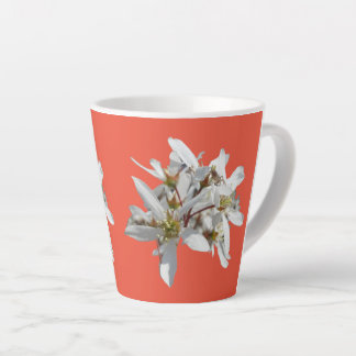 Raisin Blossom Cust. Orange Red Latte Mug