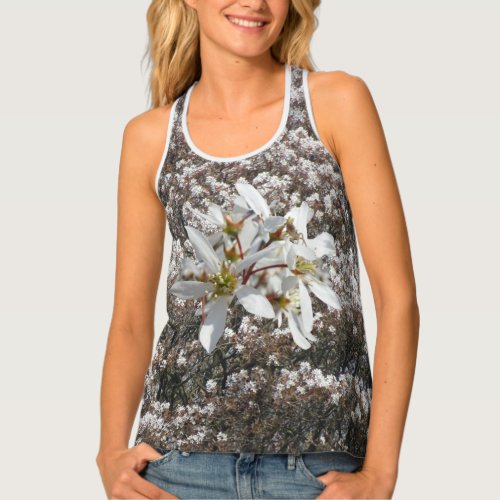 Raisin Blossoms All over Printed Tank Top