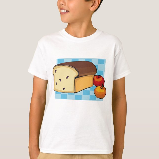 Raisin Bread Loaf and Red Apples T-Shirt (Front)