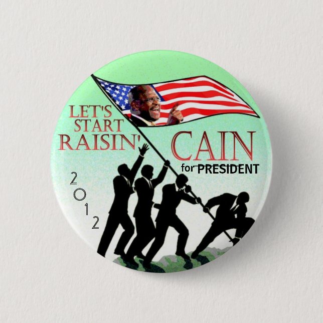 Raisin' Cain 2012 Pinback Button (Front)