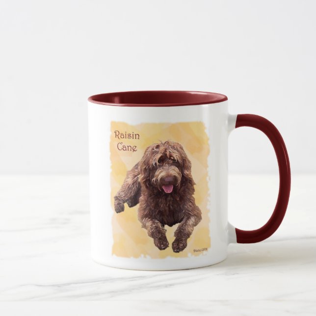 raisin zazzle 600 dpi, Bay LakeLabradoodles Mug (Right)