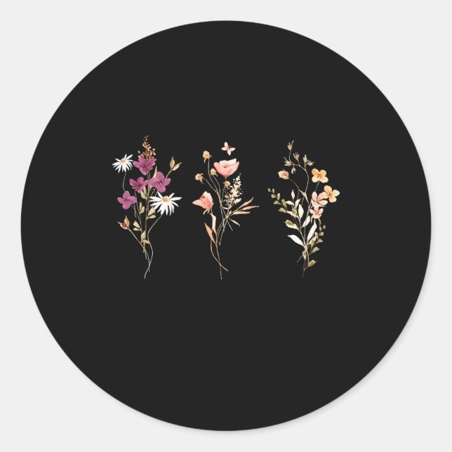 Raising A Wildflower And Wildflower  Classic Round Sticker (Front)